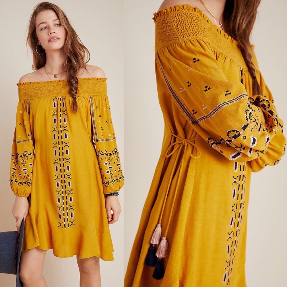 Ranna Gill Grette embroidered tunic dress NWT